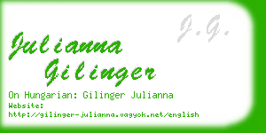 julianna gilinger business card